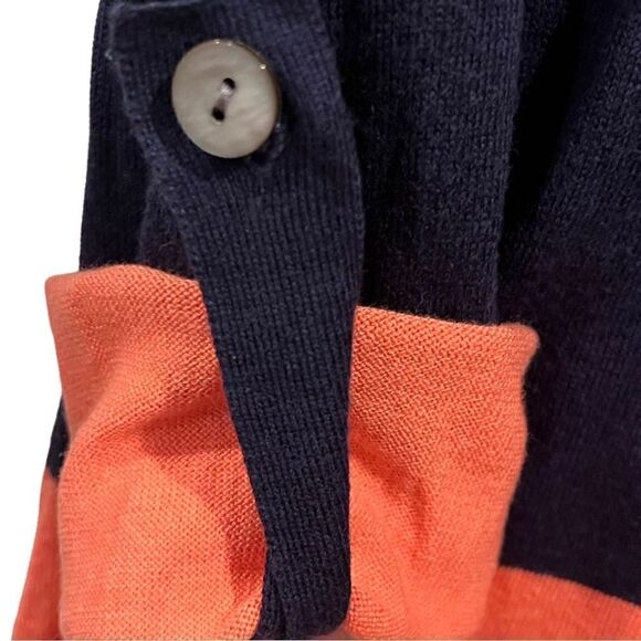 Tommy Bahama Striped coral/navy Tunic Sweater size S/p - Picture 4 of 6